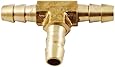 MettleAir 123-5 5/16" ID Hose Barb Tee T Union Fitting Intersection/Split Brass