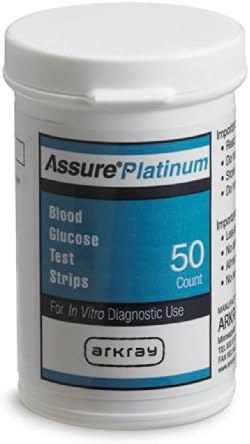 Assure® Platinum Blood Glucose Test Strips - 1/Case of 600 (50 Strips per Box, 12 Boxes per Case)