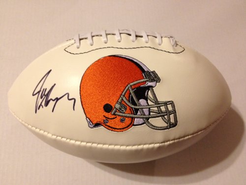Cleveland Browns JOE THOMAS Signed Autographed Logo Football COA