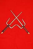 Pair (2) New Sais 19" Silver Octagon Martial Arts Ninja Sai