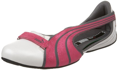 Puma Women's Espera III Sandal,White/Fluorscent Pink/Steel Grey,8 B US