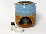 Coffret brule parfum bleu et marron