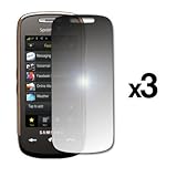 3 Pack of Premium Reusable LCD Mirror Screen Protectors for Samsung Instinc ....