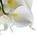Oulii Artificial Flowers Nearly Natural Lily Bridal Wedding Bouquet-10pcs