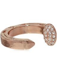 Giles and Brother Railroad Spike Rose Gold Pave Ring