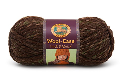 Lion Brand Yarn 640-502B Wool-Ease Thick and Quick Yarn, Mesquite