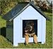 New Age Pet All-Weather Insulated Dog Bunk House, Blue/Grey, Large, For Pets up to 120 Pounds