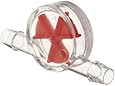 Scienceware Red Polystyrene Roto-Flo Flow Indicator, 1/4"- 5/16" ID