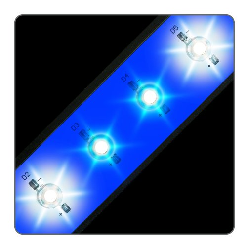 Wave-point 6-Inch 8-Watt Super Blue and Daylight Micro Sun LED High Output Clamp Light Wave-point 6-Inch 8-Watt Super Blue and Daylight Micro Sun LED High Output Clamp Light