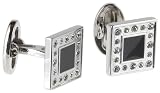 Donald Trump Men's Cufflinks,Silver/Black,One Size