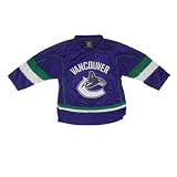 Boys NHL Vancouver Canucks Hockey Jersey / Sweater with Embroidered Logo - Blue (Size: 6/6X )