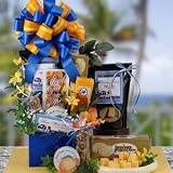 Bisket Baskets Buddies Dog & Owner Gift Basket : Basket Theme CONGRATULATIONS : Bow Style Elegant Hand Tied Bow