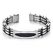 Trendy New Design Mens ID Style Stainless Steel Bracelet with Magnetic Clasp