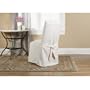 Sure Fit Cotton Duck Long Dining Room Chair Slipcover - Natural