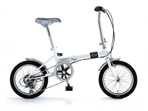 CHEVROLET(シボレー)16インチ6段変速折りたたみ自転車 CHEVY FDB 166【2カラー展開】 ホワイト CHEVY FDB166