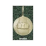 BYU Cougars Solid 10K Gold ''BYU'' Baseball Pendant