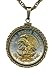 Gorgeous 2-toned 24k Gold on Sterling Silver World Coin Necklaces in Gold Filled Bezels - Mexican 20 centavo 
