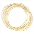 Golden Bangle Bracelet Set