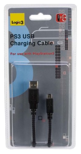 Childrens Toyshop  Video Games : Logic3 USB Charging Cable (PS3)