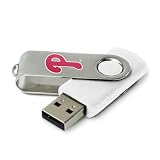 Centon Philadelphia Phillies Edition DataStick Swivel 8 GB USB 2.0 Flash Drive DSVM8GB-PHI