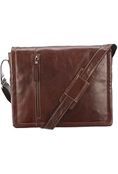 Visconti Vt-5 Soft Leather Vintage Messenger Bag Holds 14-Inch Laptop