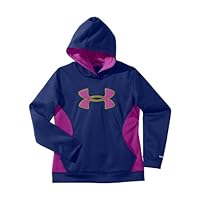 Under Armour Girls' Armour® Fleece Storm Big Logo Hoodie YXL BLU-AWAY