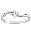 14K White Gold Diamond Promise Ring - 0.08 Ct.