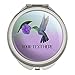 Personalized Custom Hummingbird 1 Line Compact Travel Purse Handbag Makeup Mirror