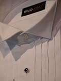 Tuxedo Shirt - 100% Microfiber 1/2 inch Pleat Wing Collar