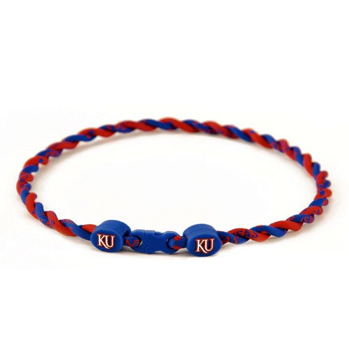 Kansas Jayhawks Twist Titanium Necklace