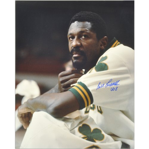Mounted Memories Boston Celtics Bill Russell Autographed Photo (408)