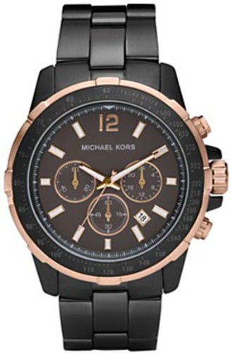 Mens Black Two Tone Stainless Steel Quartz Chronograph Watch Michael Kors Mens Black Two Tone Stainless Steel Quartz Chronograph Watch Michael Kors