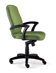 Izzy Neill, Swivel Tilt, Full Back Chair (Black Fabric)