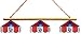 Imperial New Jersey Nets Licensed Three Shade Stained Glass Billiard Table Lamp