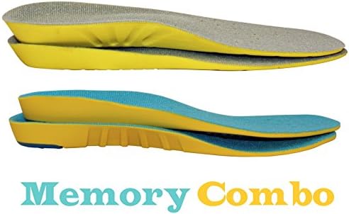 2 Pack - 1 Sport and 1 Comfort Memory Foam Insole Kit by SiriusSoles Ergonomic Athletic Cushion Insole for ALL DAY Comfort