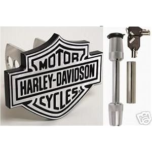 - 	 Harley Davidson Bar & Shield Hitch Plug Cover & Hitch Lock