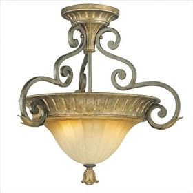 Toulouse Semi Flush Mount in Bronze by Thomas Lighting