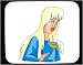 Mouse Pad with body, jewelry, individuals, individual, brooch, humans, woman, person, human, persons, cat, people, pin Image