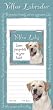 Yellow Labrador Lab Memo Pad Notebook and Magnet Picture Frame Set