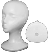 Styrofoam Model Mannequin Head for hat, wig display, foam w/ Tilt Resist Base
From International Wig
