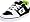 Black/White/Soft Lime