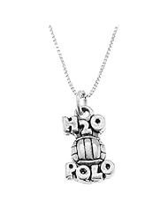 Sterling Silver One Sided Water Polo Necklace
