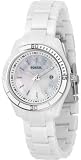 Fossil Women's Dress ES2544 White Plastic Quartz Watch with Mother-Of-Pearl Dial