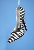 Fashion Avenue Sex & The City Black High Heeled Stiletto Shoe Christmas Ornament