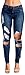 Baifern Women's Casual Hole Destroyed Jeans Pants