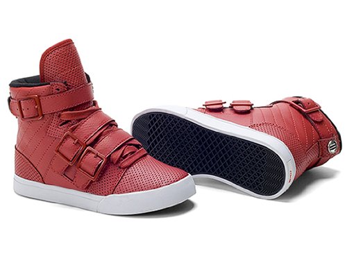 Radii Kids Straight Jacket- Red Perf High Top Kids Sneaker product image