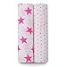 aden + anais Classic Swaddle Baby Blanket, 100% Cotton Muslin, Large 47 X 47 inch, 2 Pack Fluro Pink