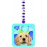 3 Dangling Party Pups Decorations