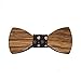 Hello Tie Men's Original Wood Color Wooden Bowtie Creative Present