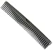 Denman Three Row Hair Comb For Mousse Gel & Back Combing - Silver